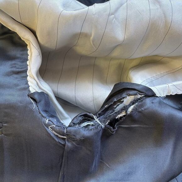 Vintage NEIMAN MARCUS FLEURETTE Black Camel Hair Double Breasted Coat - Picture 7 of 7